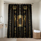 Egypt Cartouche Bathroom Set Gold Pharaoh Hieroglyphics Patterns