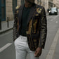 Egypt Cartouche Blazer Gold Pharaoh Hieroglyphics Patterns