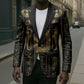 Egypt Cartouche Blazer Gold Pharaoh Hieroglyphics Patterns