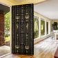 Egypt Cartouche Door Cover Gold Pharaoh Hieroglyphics Patterns
