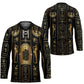 Egypt Cartouche Hockey Jersey Gold Pharaoh Hieroglyphics Patterns