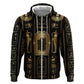 Egypt Cartouche Hoodie Gold Pharaoh Hieroglyphics Patterns