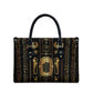 Egypt Cartouche Leather Bag Gold Pharaoh Hieroglyphics Patterns