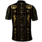Egypt Cartouche Polo Shirt Gold Pharaoh Hieroglyphics Patterns