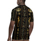 Egypt Cartouche Rugby Jersey Gold Pharaoh Hieroglyphics Patterns