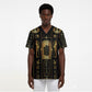 Egypt Cartouche Scrub Top Gold Pharaoh Hieroglyphics Patterns