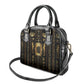 Egypt Cartouche Shoulder Handbag Gold Pharaoh Hieroglyphics Patterns