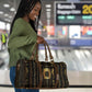 Egypt Cartouche Travel Bag Gold Pharaoh Hieroglyphics Patterns