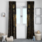 Egypt Cartouche Window Curtain Gold Pharaoh Hieroglyphics Patterns