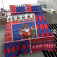 Haiti Christmas Bedding Set Santa With Fanal Haitian Patchwork Style - African Pride