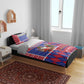 Haiti Christmas Bedding Set Santa With Fanal Haitian Patchwork Style - African Pride