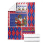 Haiti Christmas Blanket Santa With Fanal Haitian Patchwork Style - African Pride
