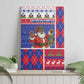 Haiti Christmas Canvas Wall Art Santa With Fanal Haitian Patchwork Style - African Pride