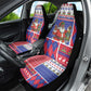 Haiti Christmas Car Seat Cover Santa With Fanal Haitian Patchwork Style - African Pride