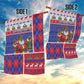 Haiti Christmas Garden Flag Santa With Fanal Haitian Patchwork Style - African Pride