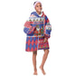 Haiti Christmas Kid Wearable Blanket Hoodie Santa With Fanal Haitian Patchwork Style - African Pride