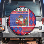 Haiti Christmas Spare Tire Cover Santa With Fanal Haitian Patchwork Style - African Pride