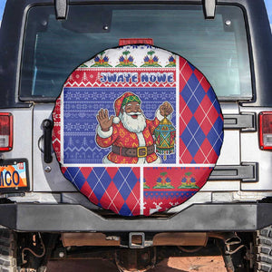 Haiti Christmas Spare Tire Cover Santa With Fanal Haitian Patchwork Style - African Pride
