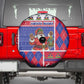Haiti Christmas Spare Tire Cover Santa With Fanal Haitian Patchwork Style - African Pride