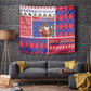 Haiti Christmas Tapestry Santa With Fanal Haitian Patchwork Style - African Pride