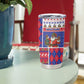 Haiti Christmas Tumbler Cup Santa With Fanal Haitian Patchwork Style - African Pride