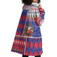 Haiti Christmas Wearable Blanket Hoodie Santa With Fanal Haitian Patchwork Style - African Pride