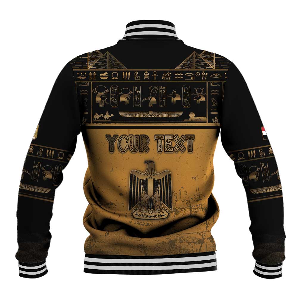 Personalized Egypt Baseball Jacket Ancient Ankh Luxury - African Pride