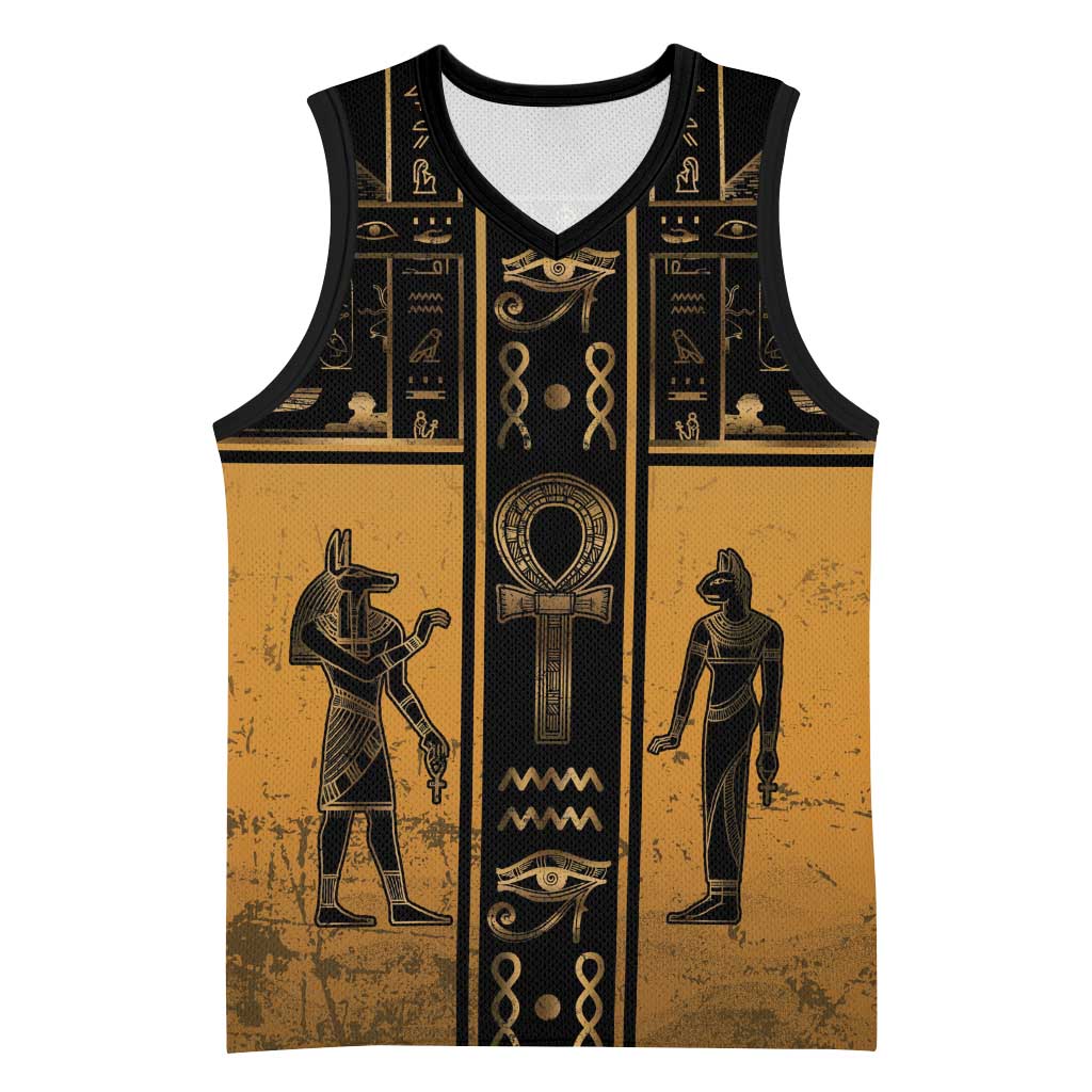 Personalized Egypt Basketball Jersey Ancient Ankh Luxury - African Pride