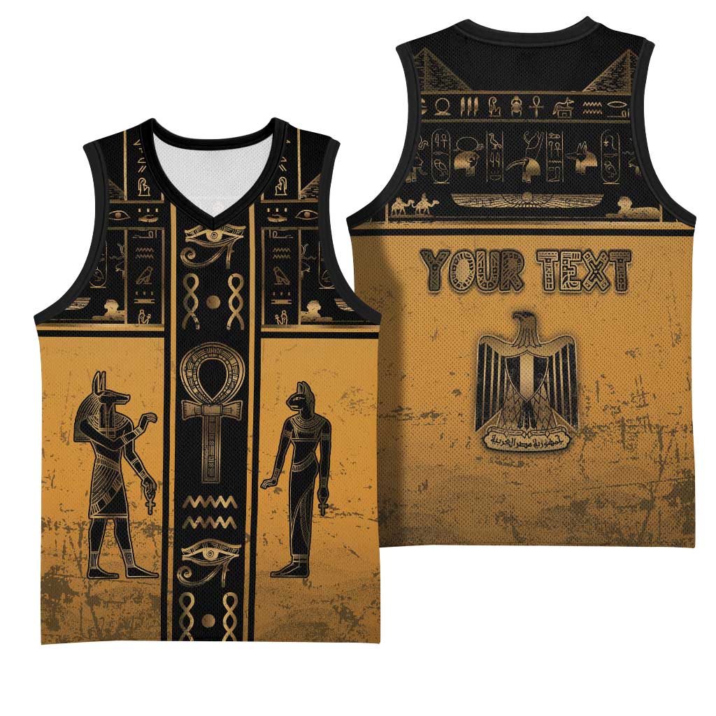 Personalized Egypt Basketball Jersey Ancient Ankh Luxury - African Pride