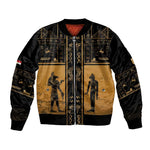 Personalized Egypt Bomber Jacket Ancient Ankh Luxury - African Pride