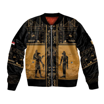 Personalized Egypt Bomber Jacket Ancient Ankh Luxury - African Pride