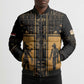 Personalized Egypt Bomber Puffer Jacket Ancient Ankh Luxury - African Pride