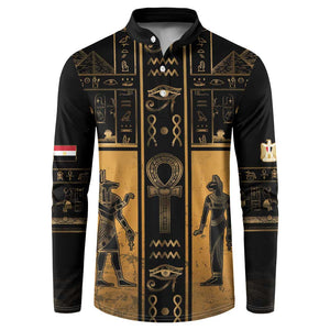 Personalized Egypt Button Sweatshirt Ancient Ankh Luxury