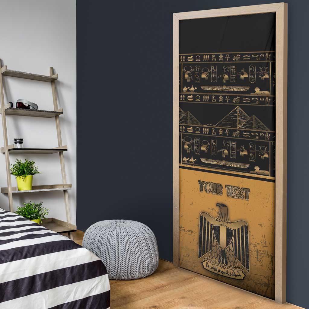 Personalized Egypt Door Cover Ancient Ankh Luxury - African Pride