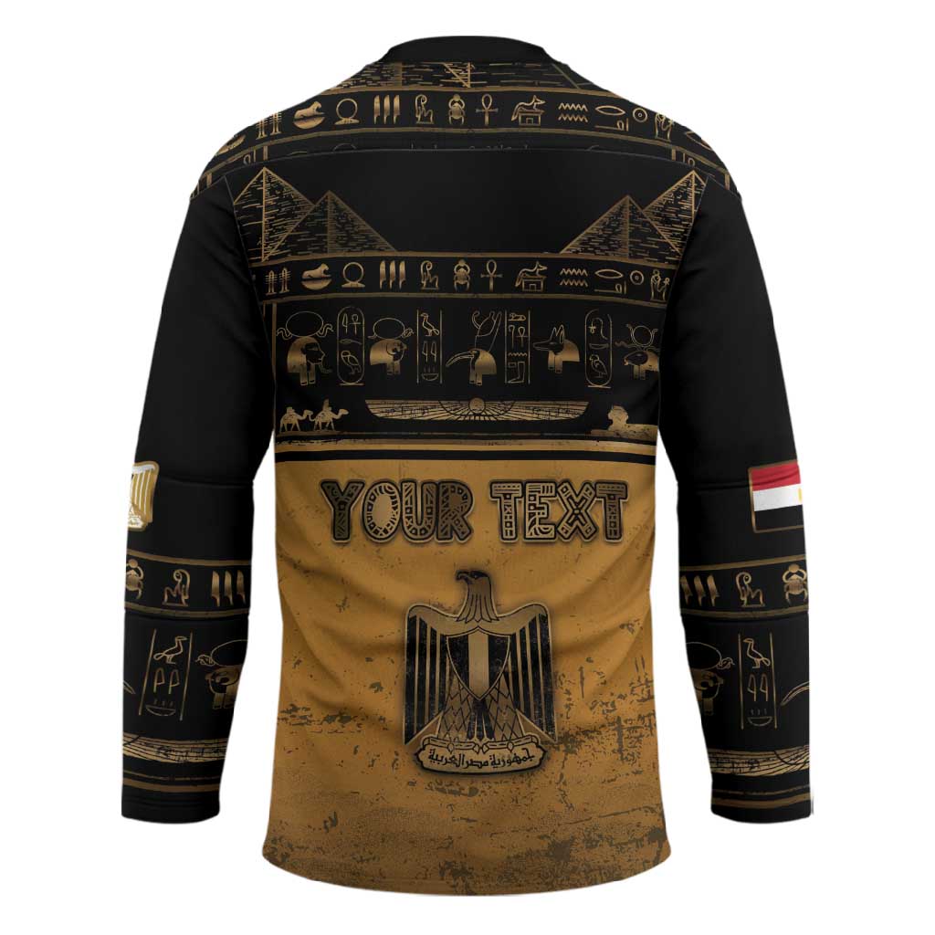 Personalized Egypt Hockey Jersey Ancient Ankh Luxury - African Pride