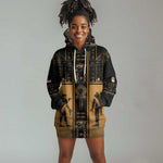 Personalized Egypt Hoodie Dress Ancient Ankh Luxury - African Pride