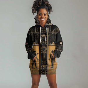 Personalized Egypt Hoodie Dress Ancient Ankh Luxury - African Pride