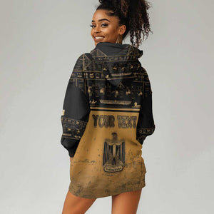 Personalized Egypt Hoodie Dress Ancient Ankh Luxury - African Pride