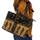 Egypt Leather Tote Bag Ancient Ankh Luxury - African Pride