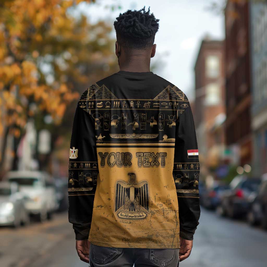 Personalized Egypt Long Sleeve Shirt Ancient Ankh Luxury - African Pride