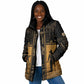 Personalized Egypt Padded Jacket Ancient Ankh Luxury - African Pride