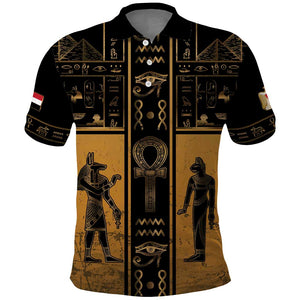 Personalized Egypt Polo Shirt Ancient Ankh Luxury - African Pride