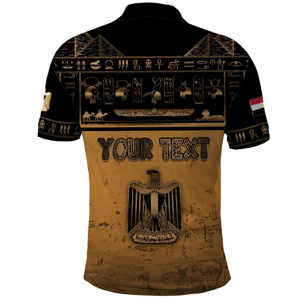 Personalized Egypt Polo Shirt Ancient Ankh Luxury - African Pride