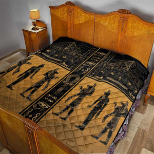 Egypt Quilt Ancient Ankh Luxury - African Pride