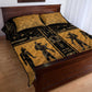 Egypt Quilt Bed Set Ancient Ankh Luxury - African Pride