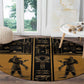 Egypt Round Carpet Ancient Ankh Luxury - African Pride