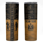 Personalized Egypt Skinny Tumbler Ancient Ankh Luxury - African Pride
