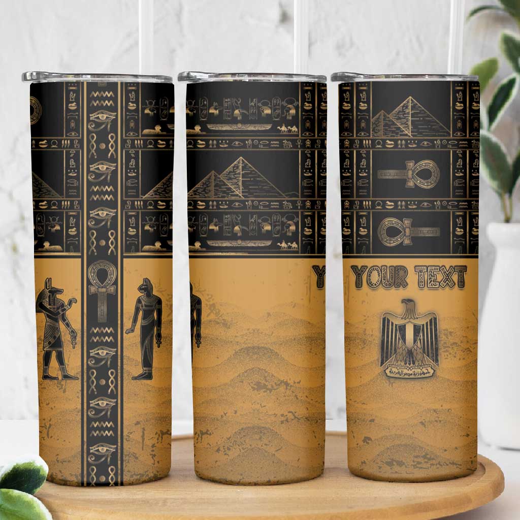 Personalized Egypt Skinny Tumbler Ancient Ankh Luxury - African Pride