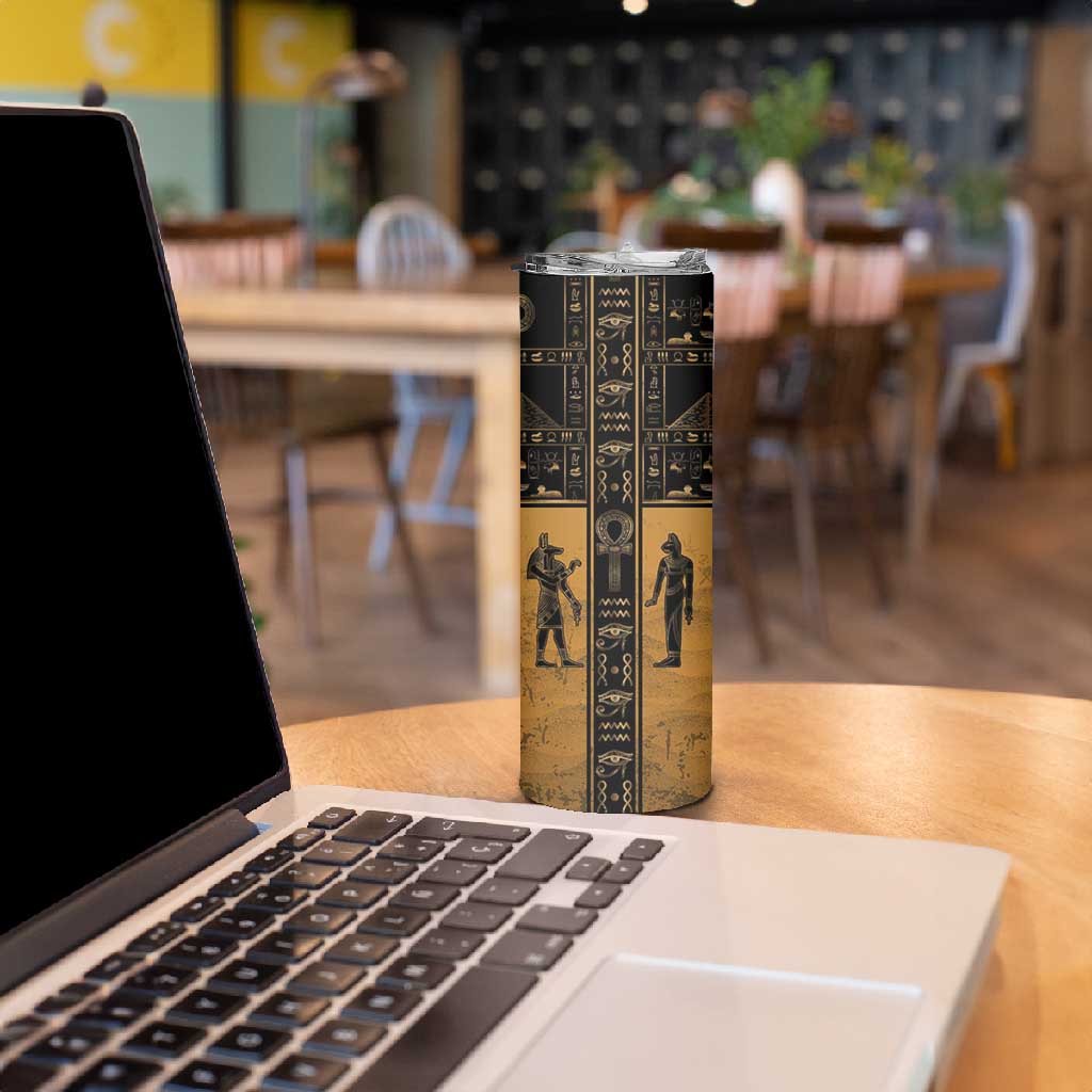 Personalized Egypt Skinny Tumbler Ancient Ankh Luxury - African Pride