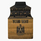 Personalized Egypt Sleeveless Puffer Jacket Ancient Ankh Luxury - African Pride